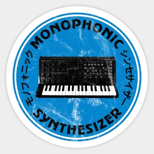 Analogue Synthesizer Vintage Retro Synth Art for Electronic Musician Sticker